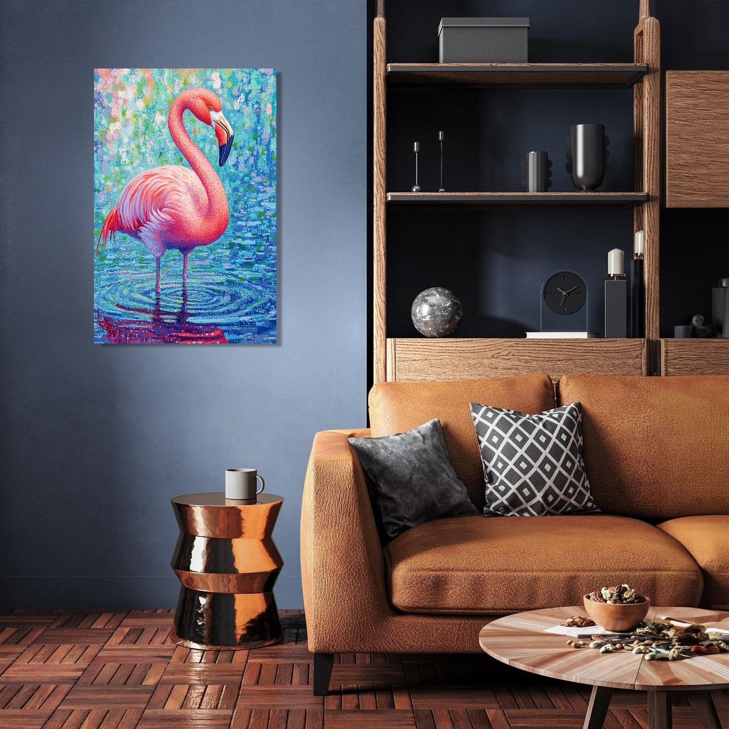 Flamingo Reflection Canvas