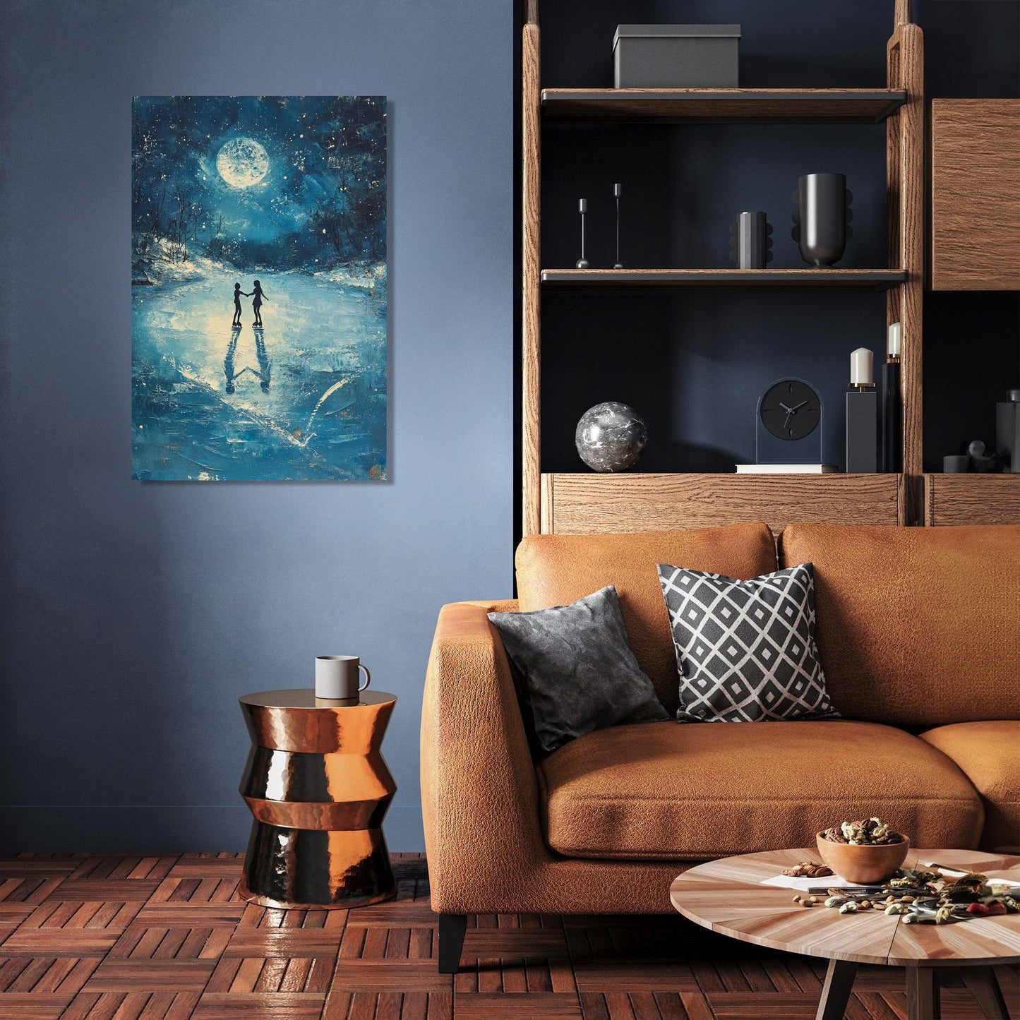 Midnight Skaters Canvas