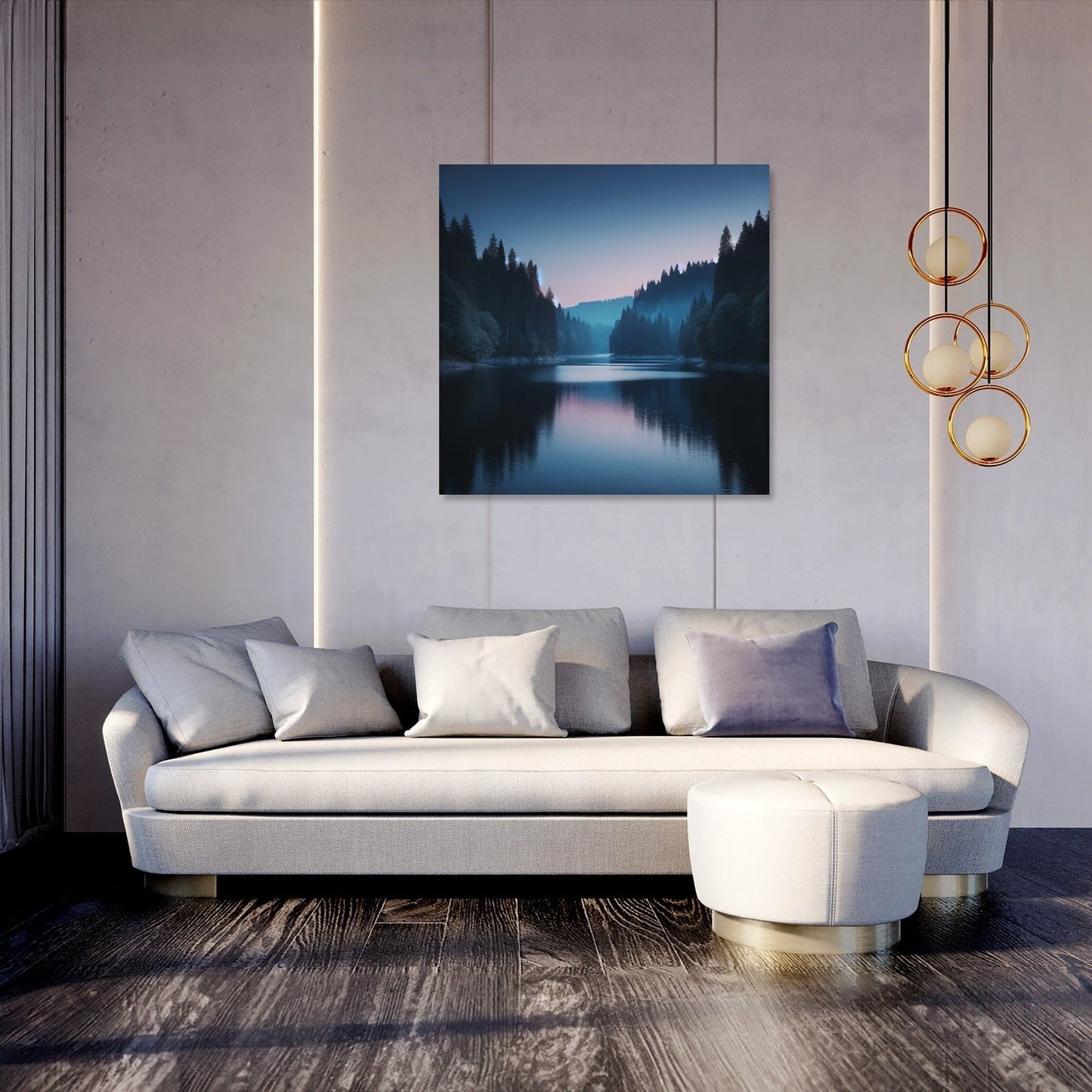 Twilight Lake Canvas