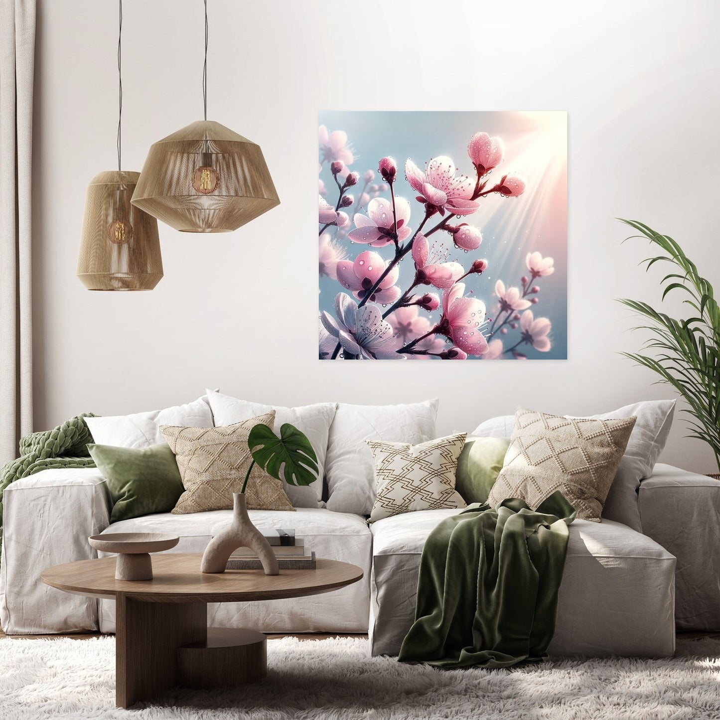 Dew-Kissed Blossoms Canvas