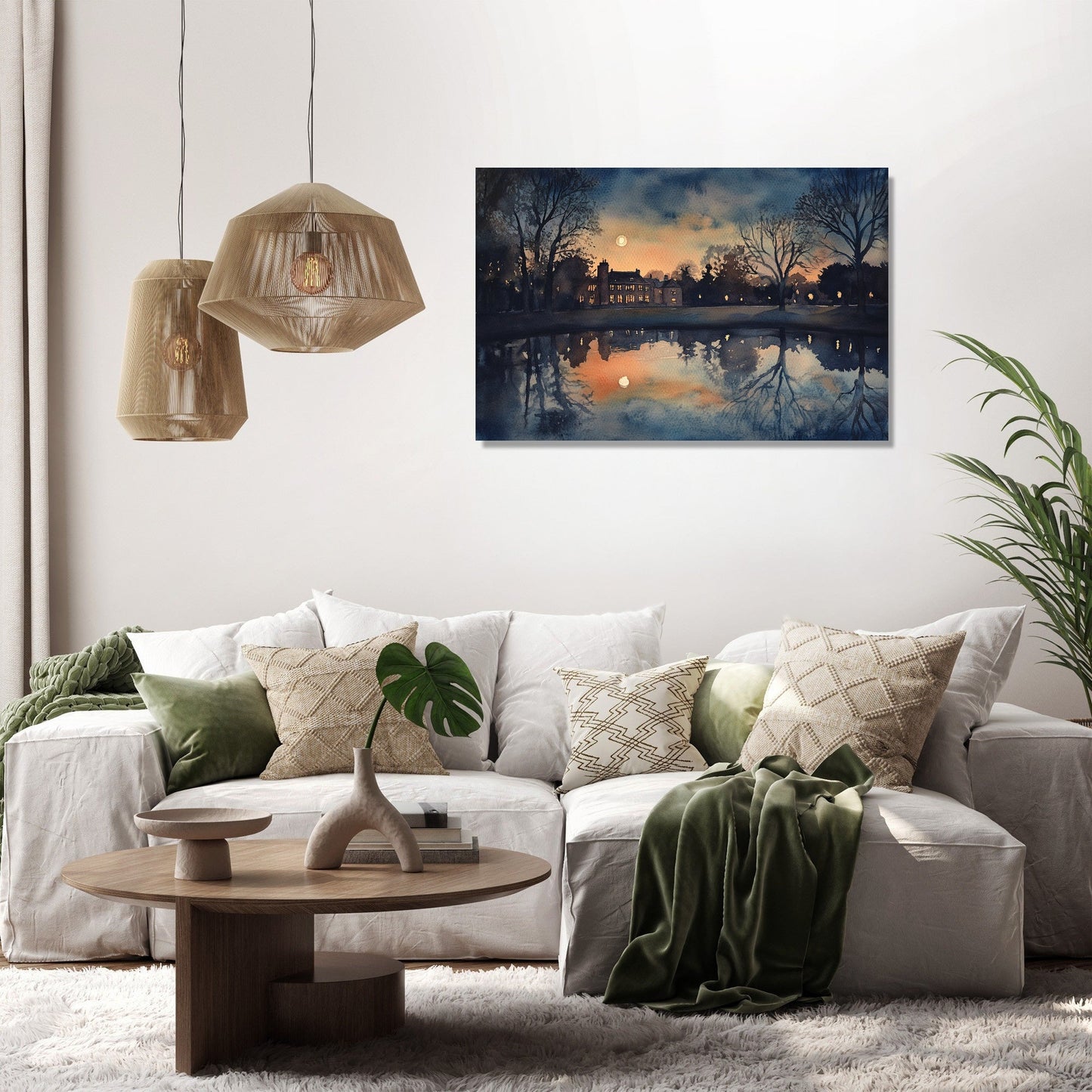 Midnight Verulamium Park Canvas