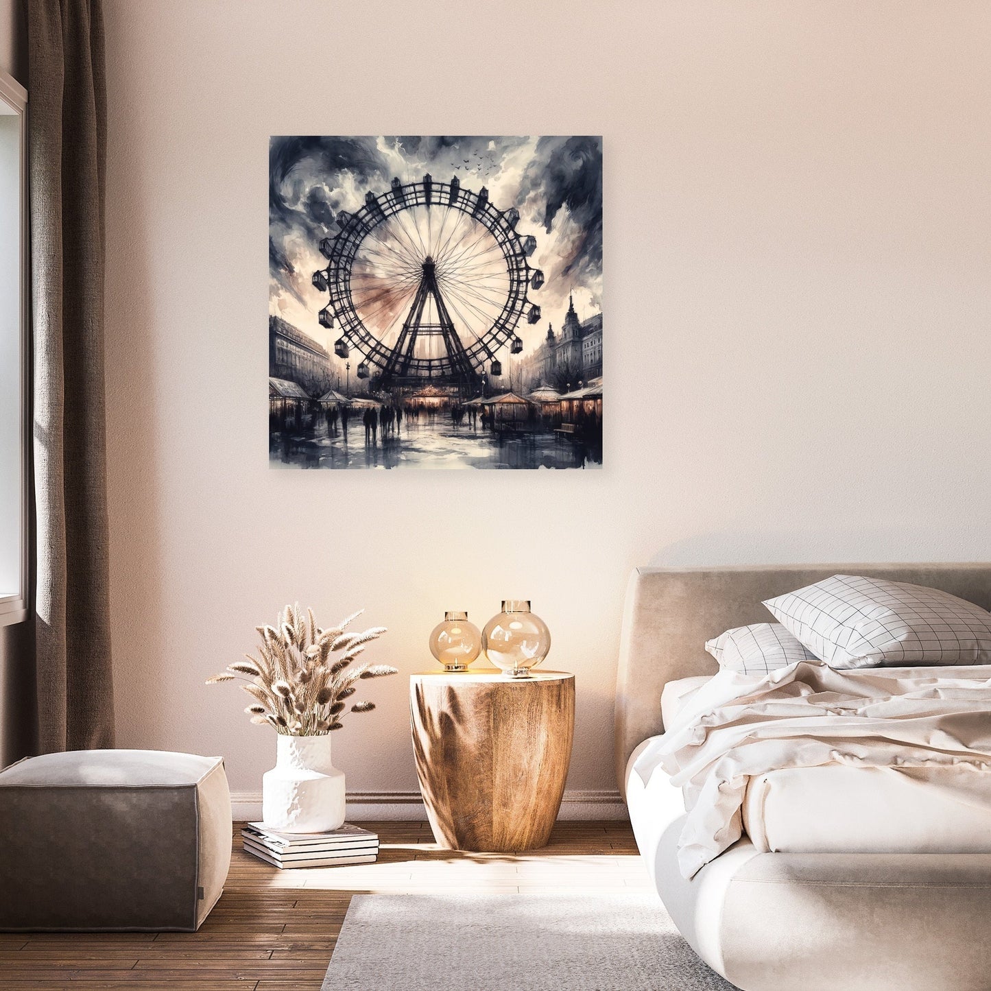 Vienna Ferris Wheel Emotions Canvas