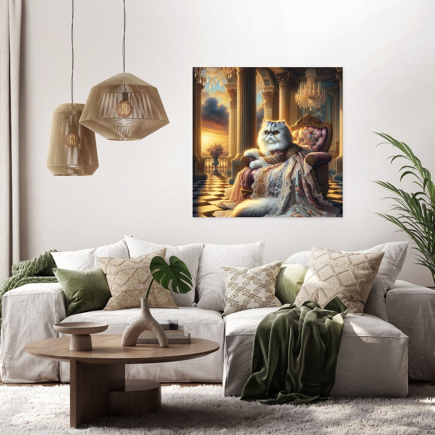 Regal Persian Throne Canvas