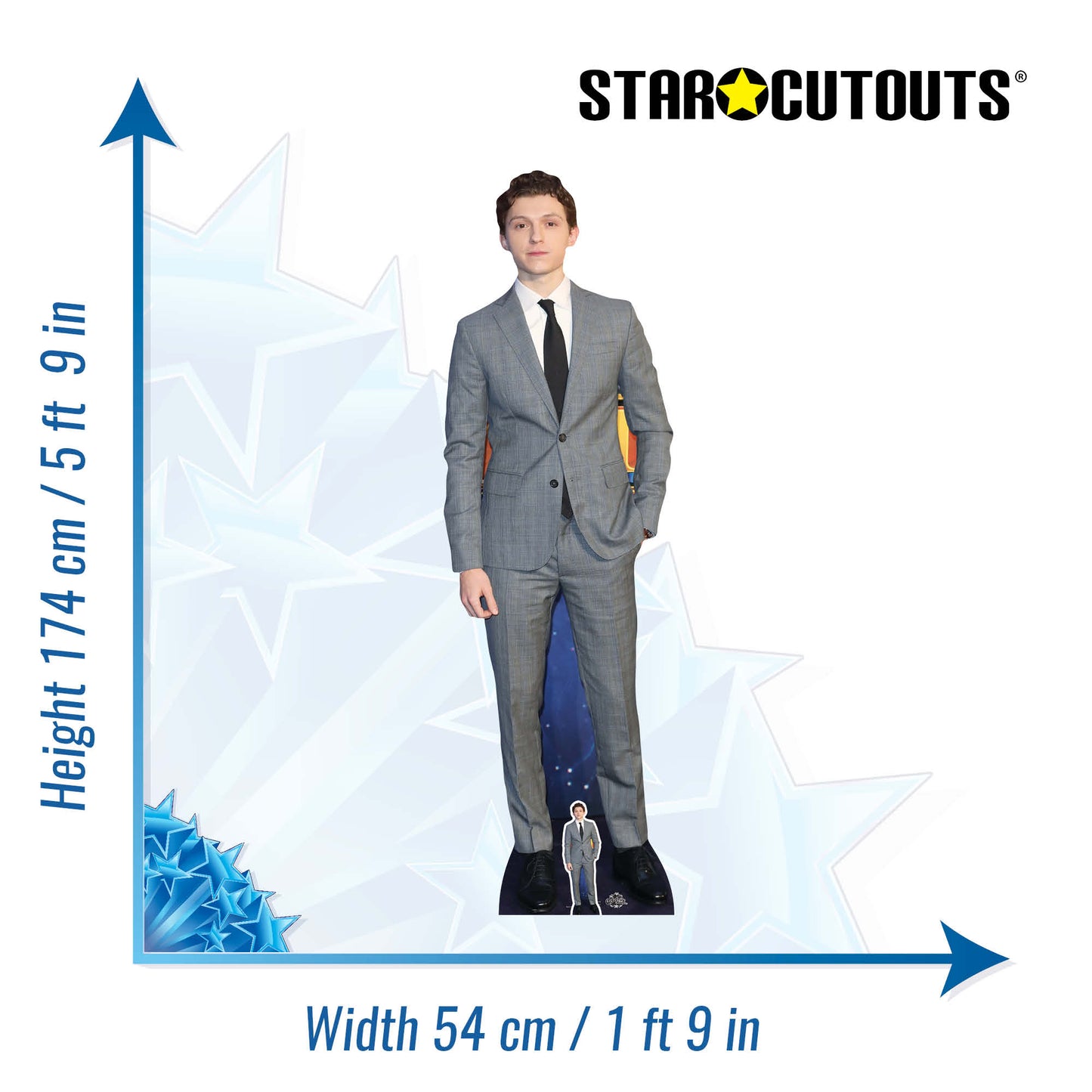 CS756 Tom Holland Height 174cm Lifesize Cardboard Cut Out With Mini