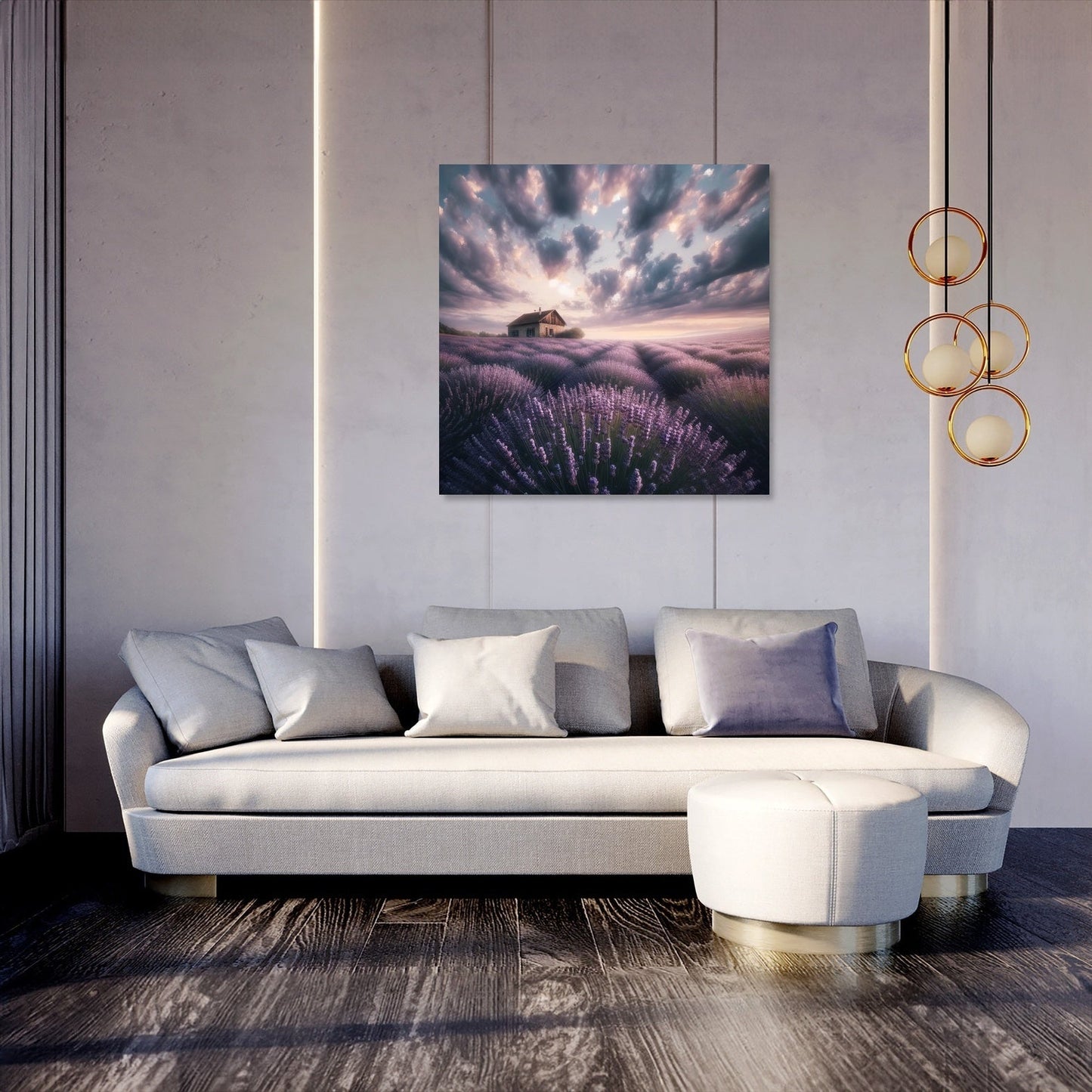Lavender Field Serenity Canvas