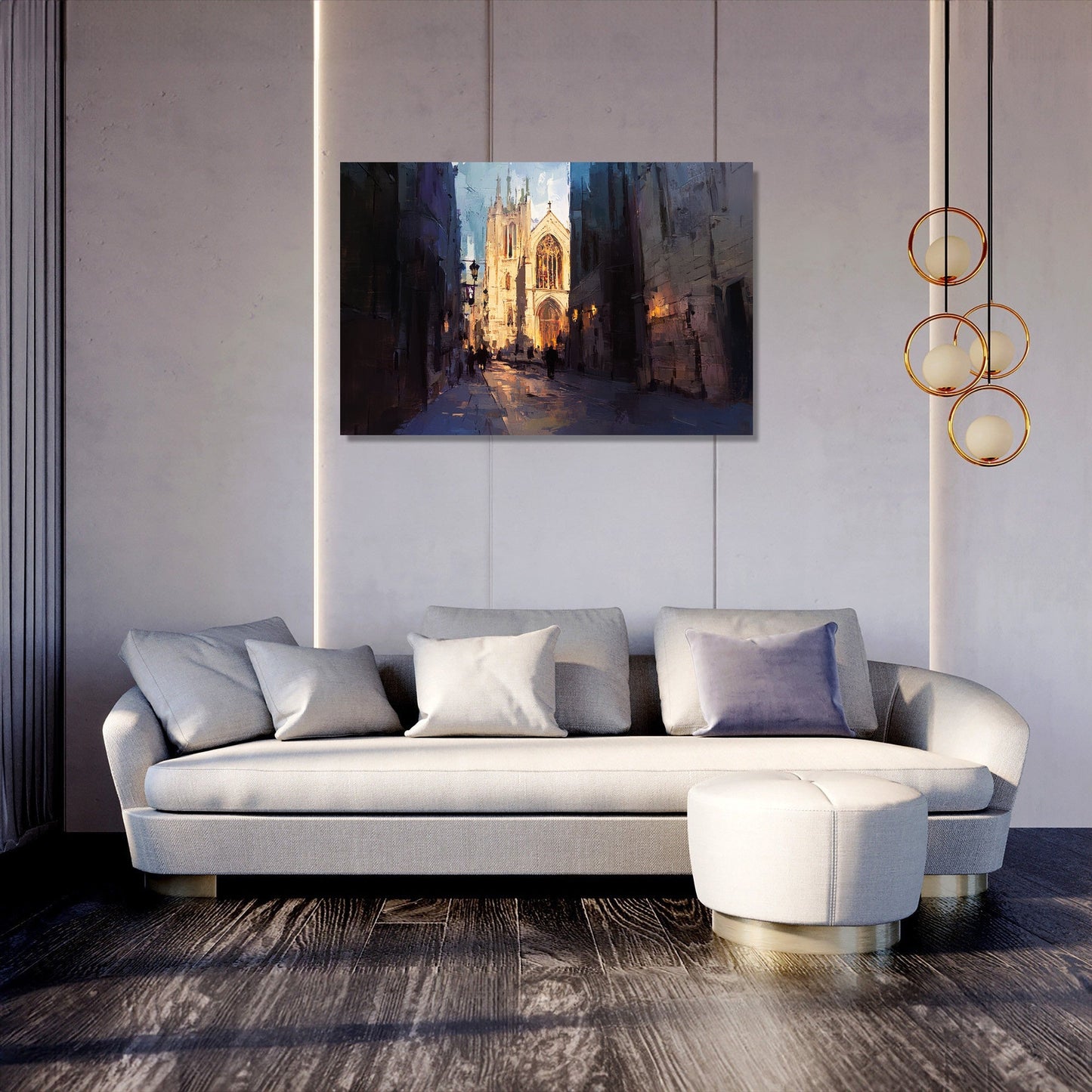 Canterbury Cathedral Twilight Canvas