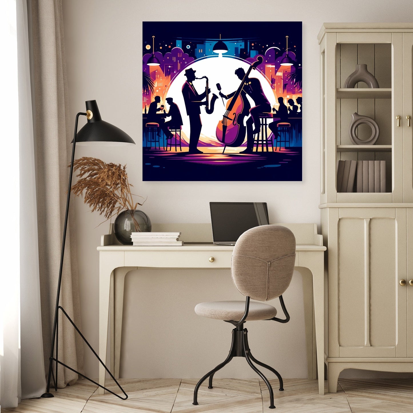 Midnight Jazz Rhythms Canvas