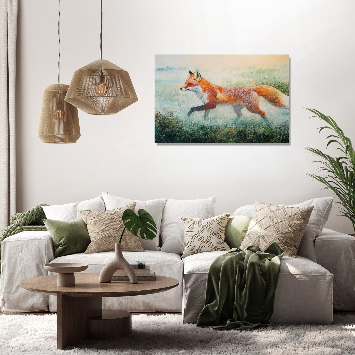 Red Fox Dawn Canvas