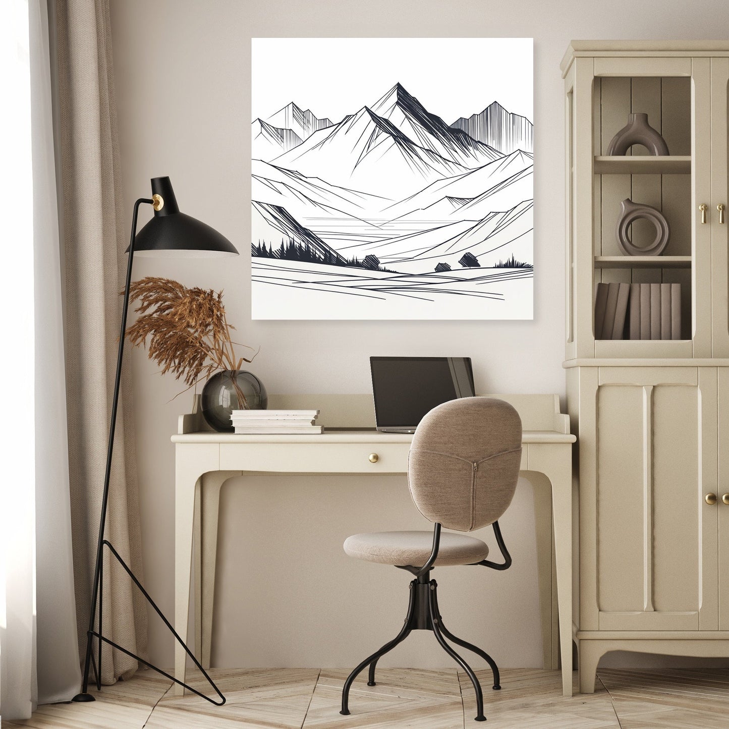 Serene Peaks Canvas