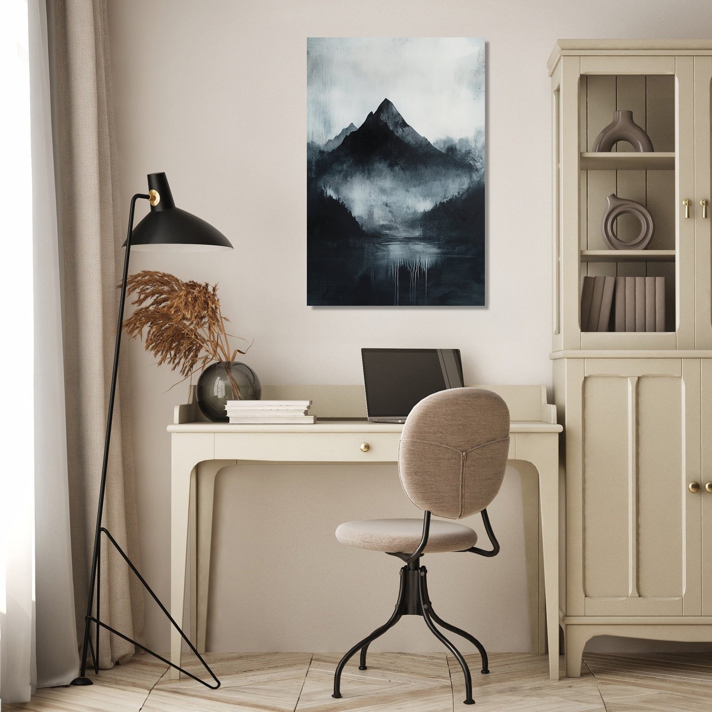 Black Mountain Silhouette Canvas