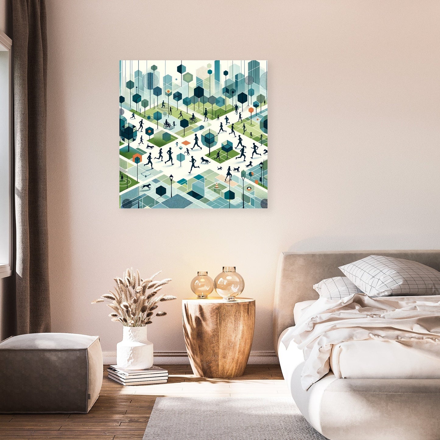 Urban Park Harmony Canvas