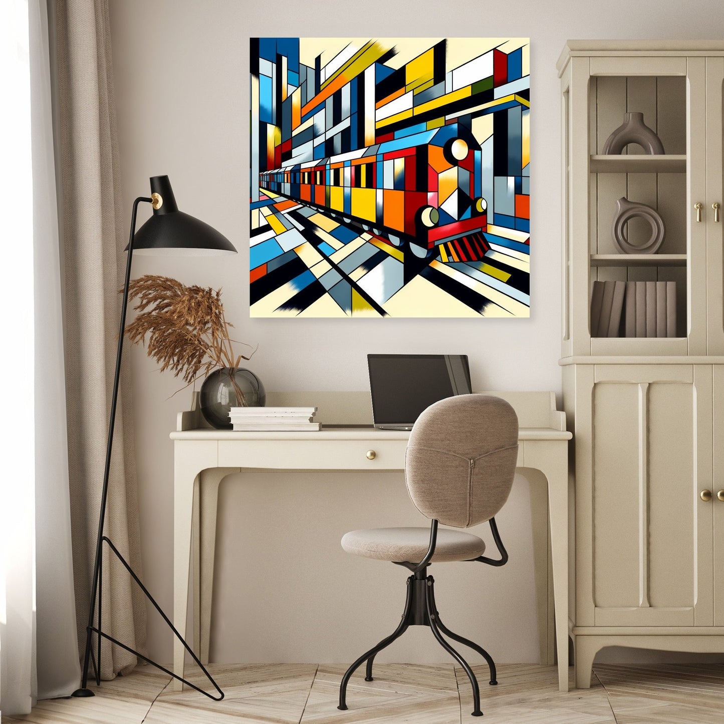 Cubist Conveyance Canvas