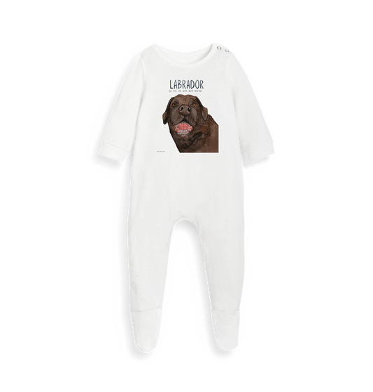Dreaming of Snacks – The Chocolate Labrador Sleepsuit