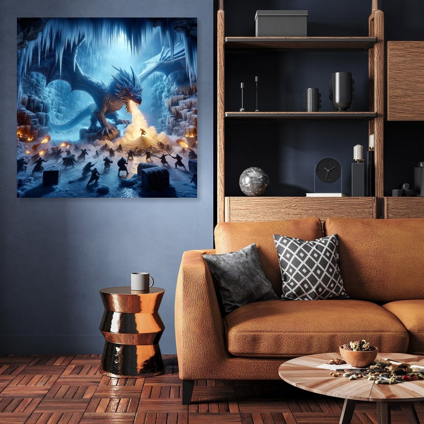 Dragon's Lair on Frost Island Canvas