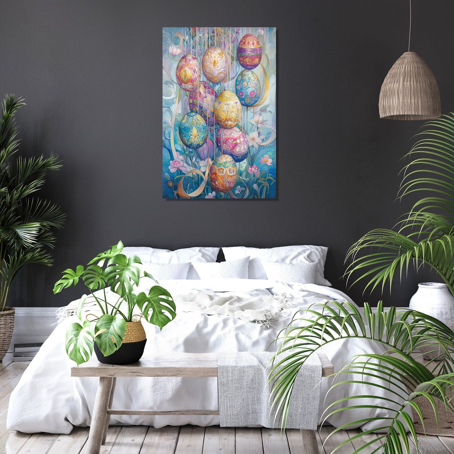 Cascading Easter Egg Canvas