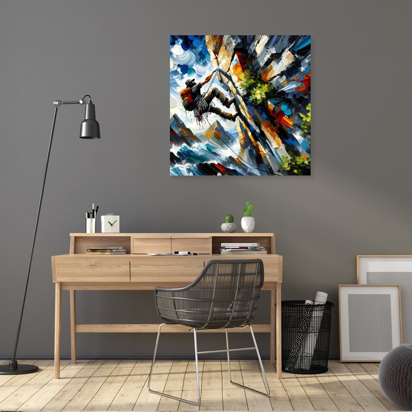 Climbing Determination Canvas