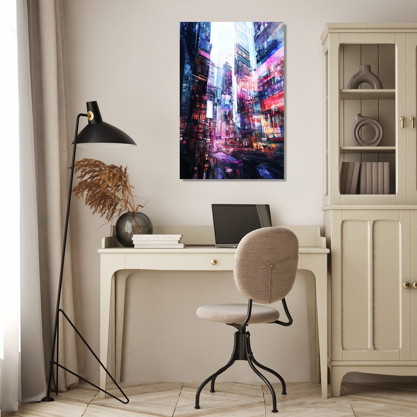 Nostalgic Urban Pulse Canvas