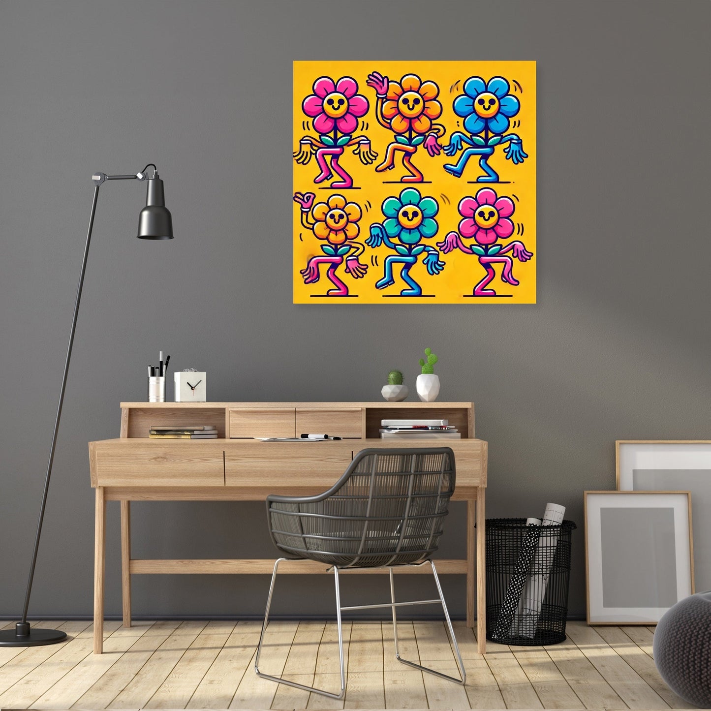 Playful Flowers Canvas