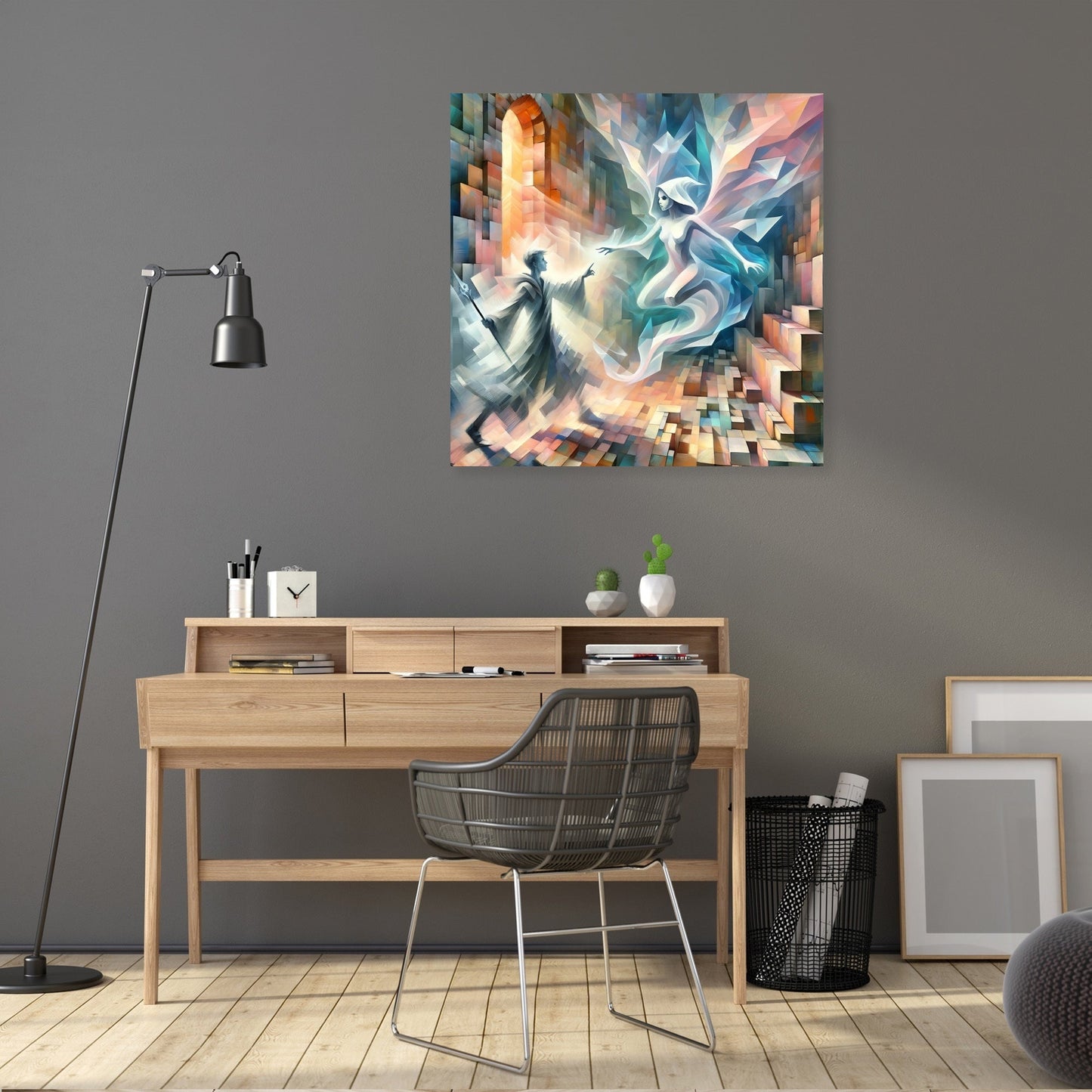 Ethereal Ruins Confrontation Canvas