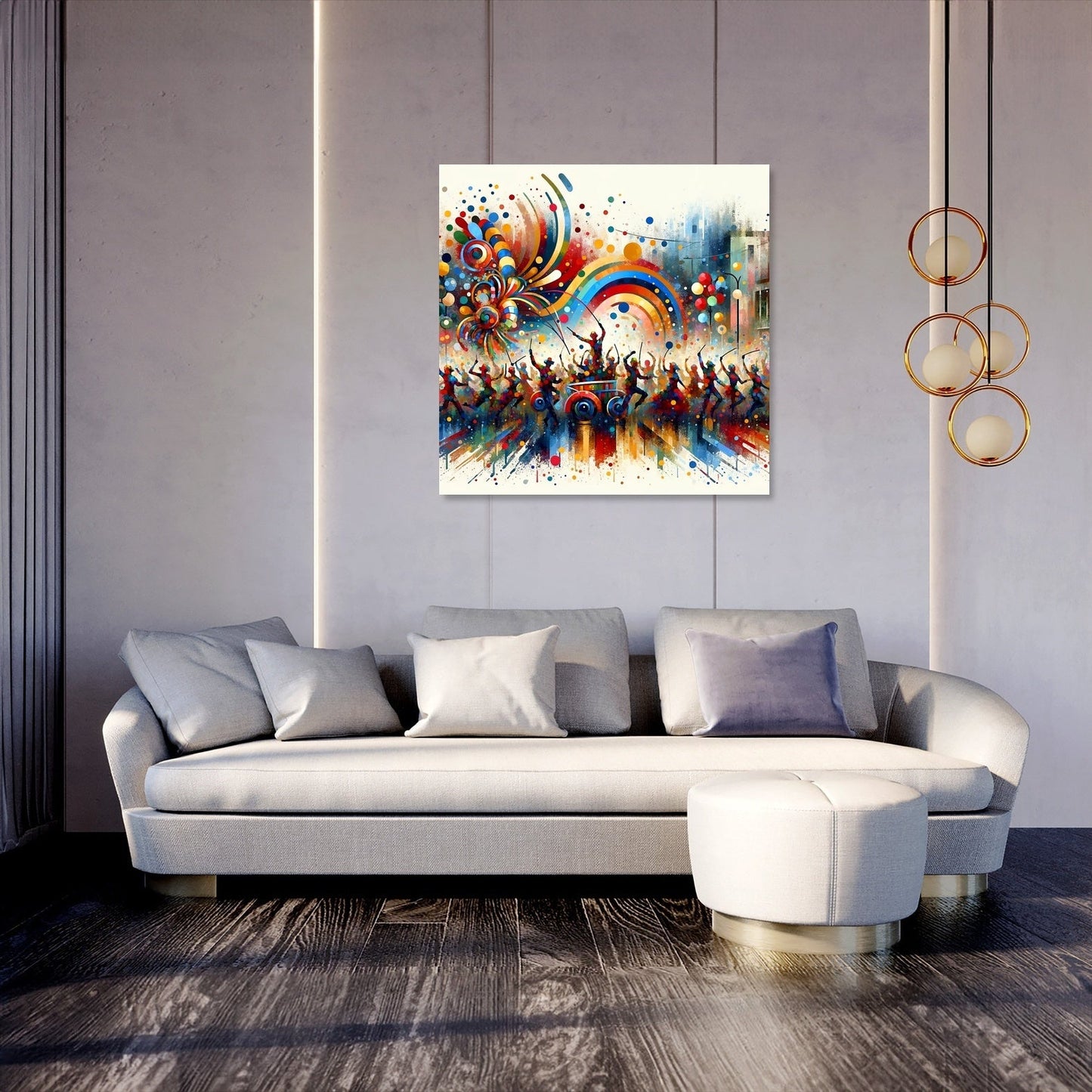 Festive Parade Canvas