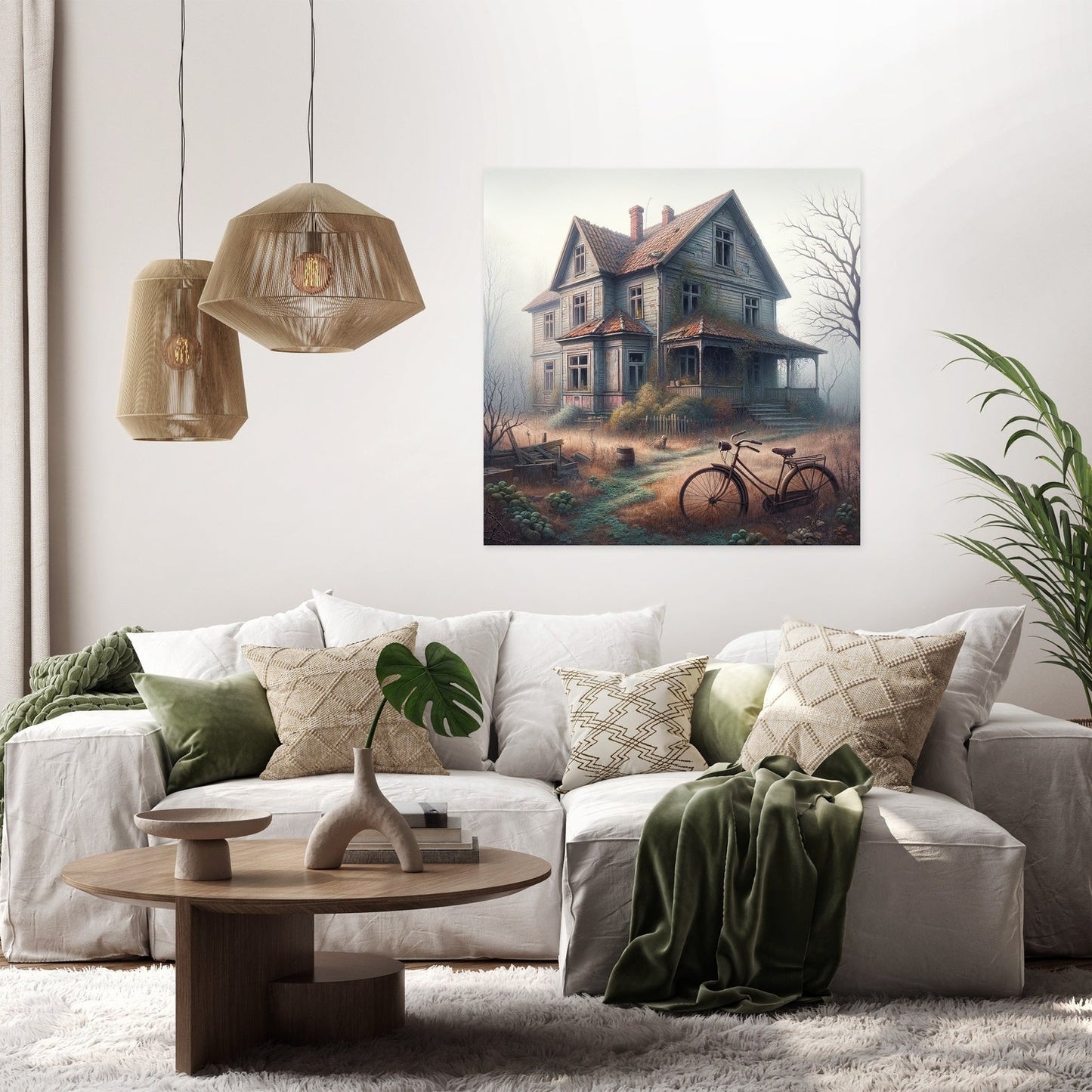 Suburban Relic Home Canvas
