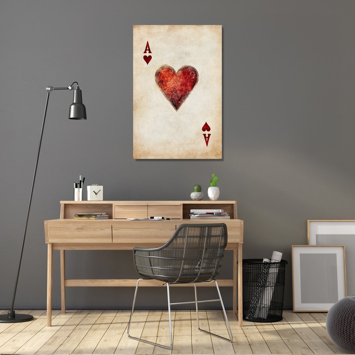 Ace of Hearts Canvas