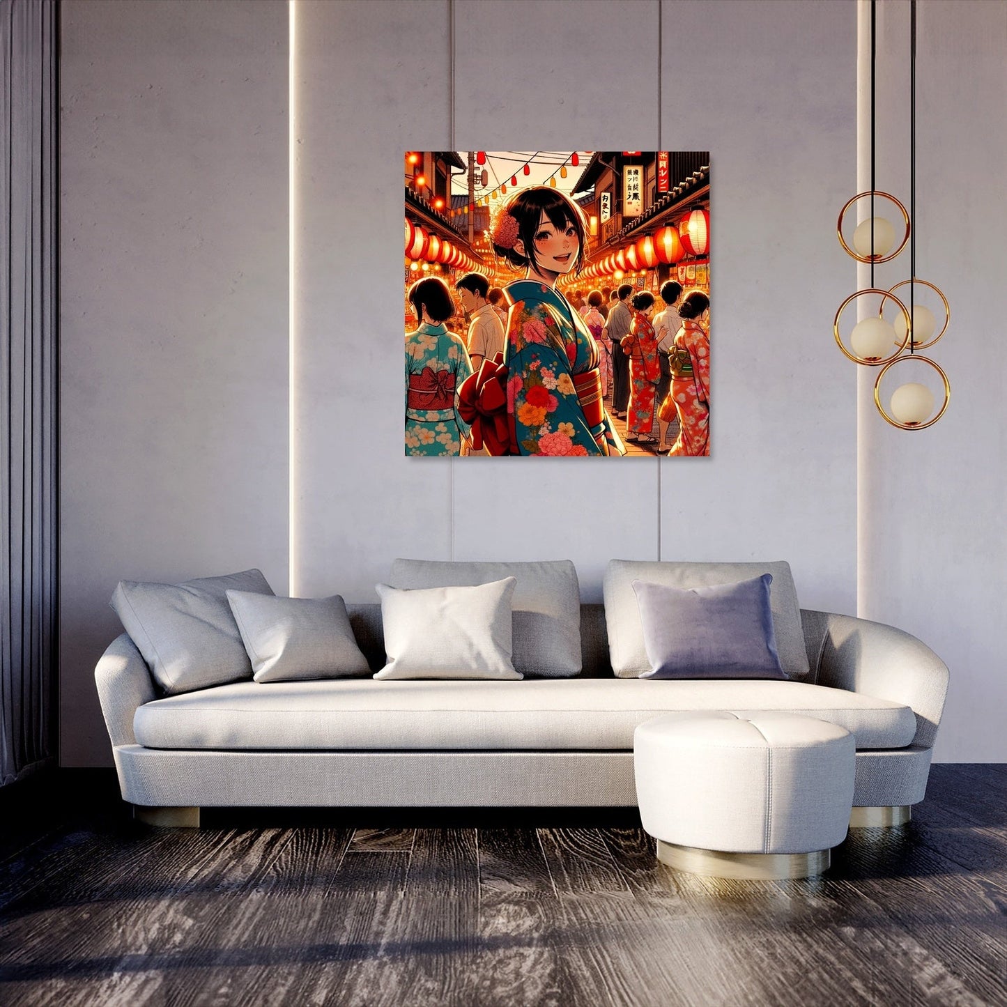 Festive Yukata Joy Canvas