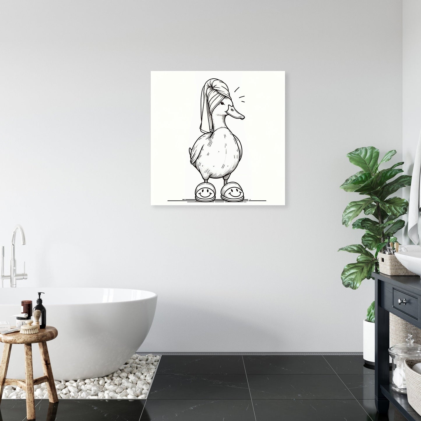 Duck's Spa Day Canvas