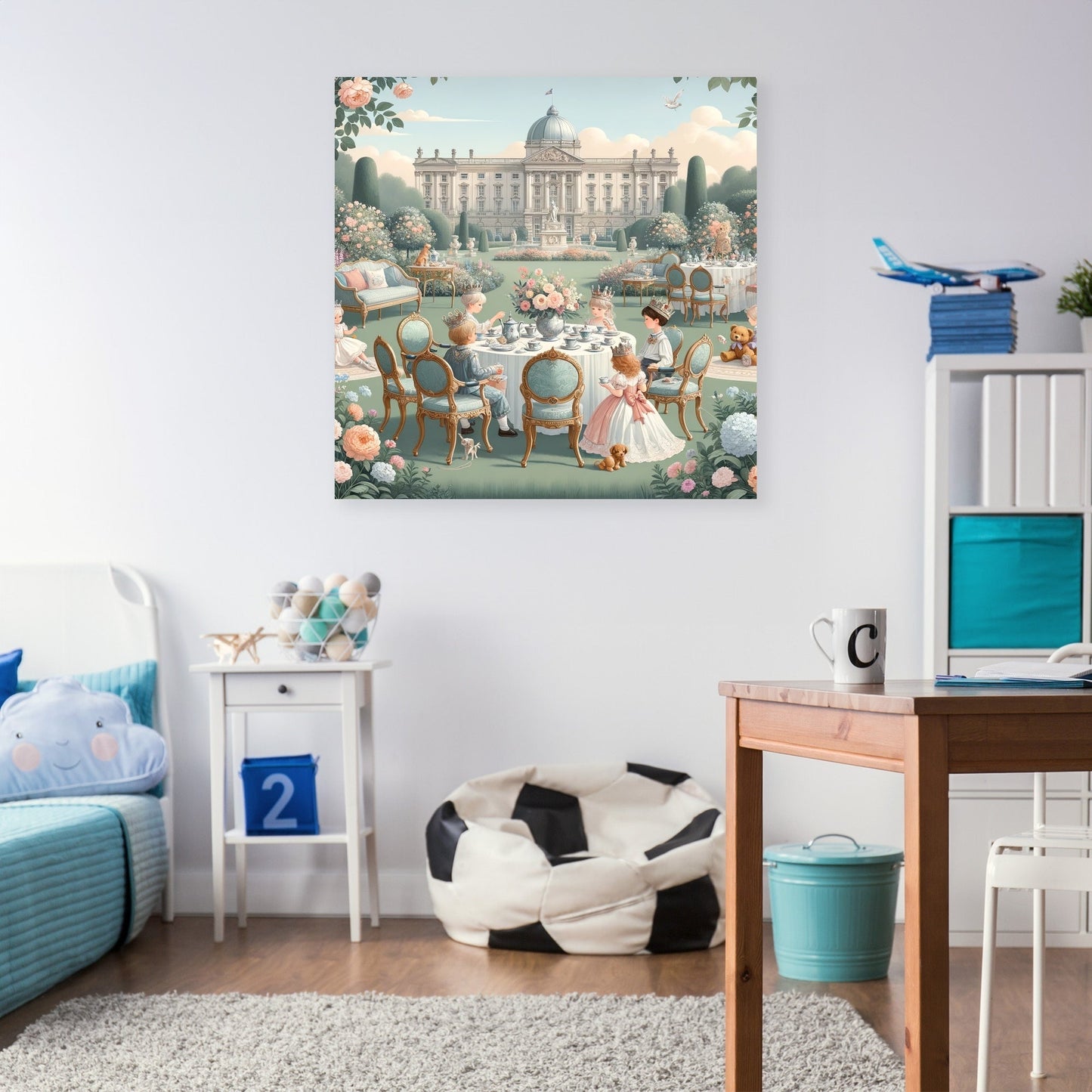Royal Garden Tea Party Canvas