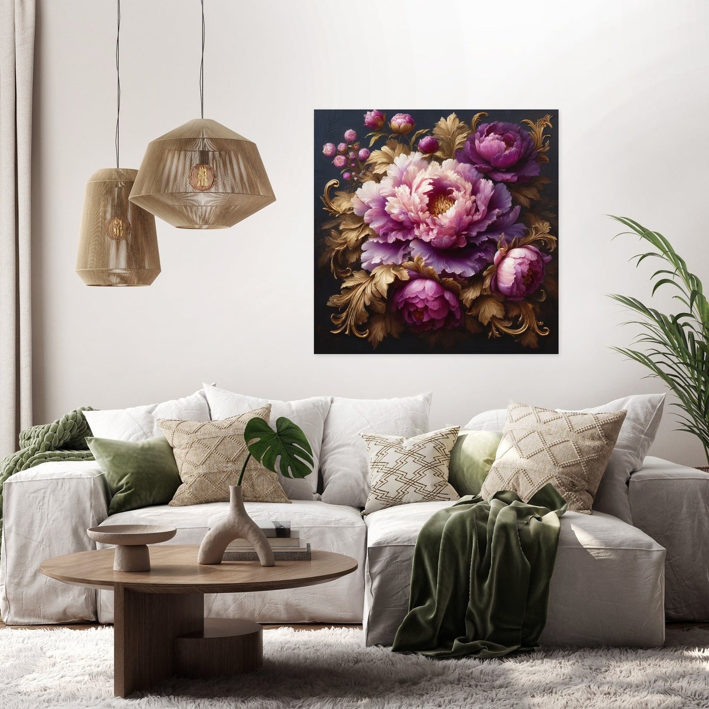 Regal Peony Canvas