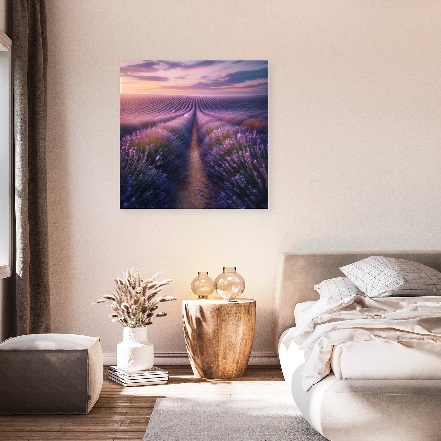 Lavender Sunset Fields Canvas