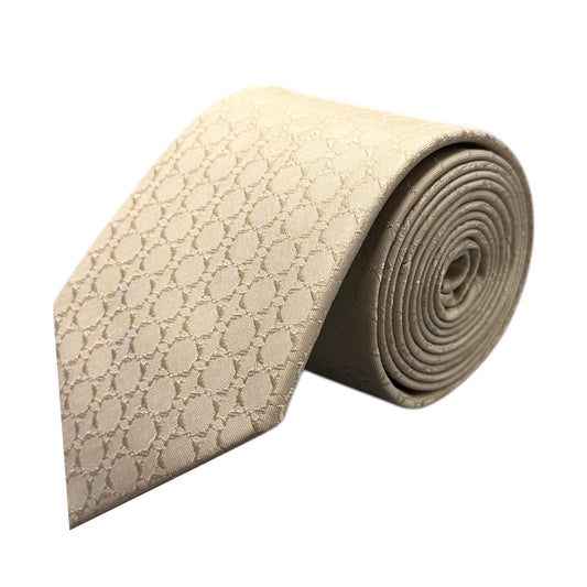 Beige Textured Tie