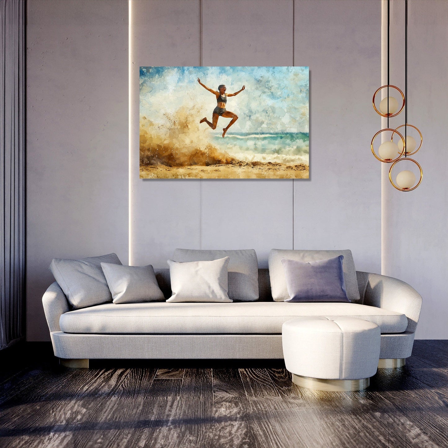 Leap Over Sand Canvas
