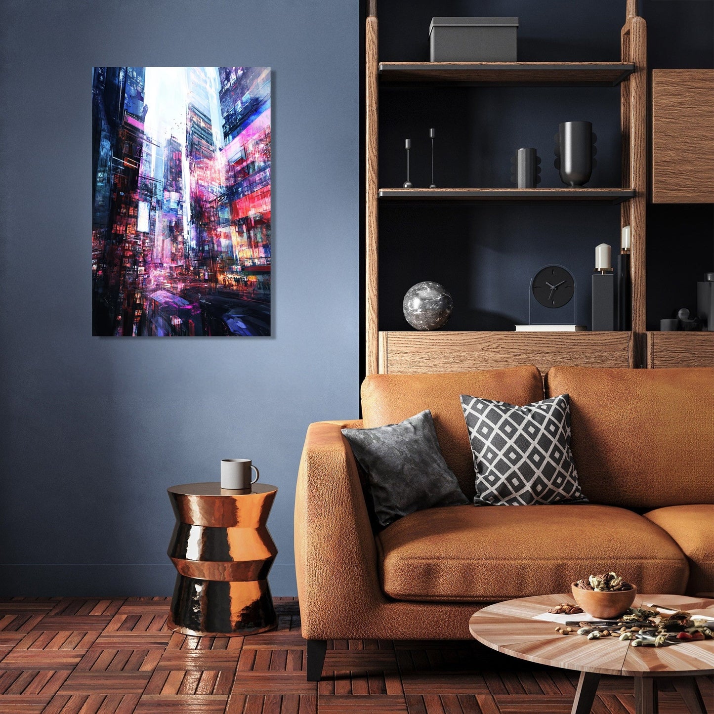 Nostalgic Urban Pulse Canvas