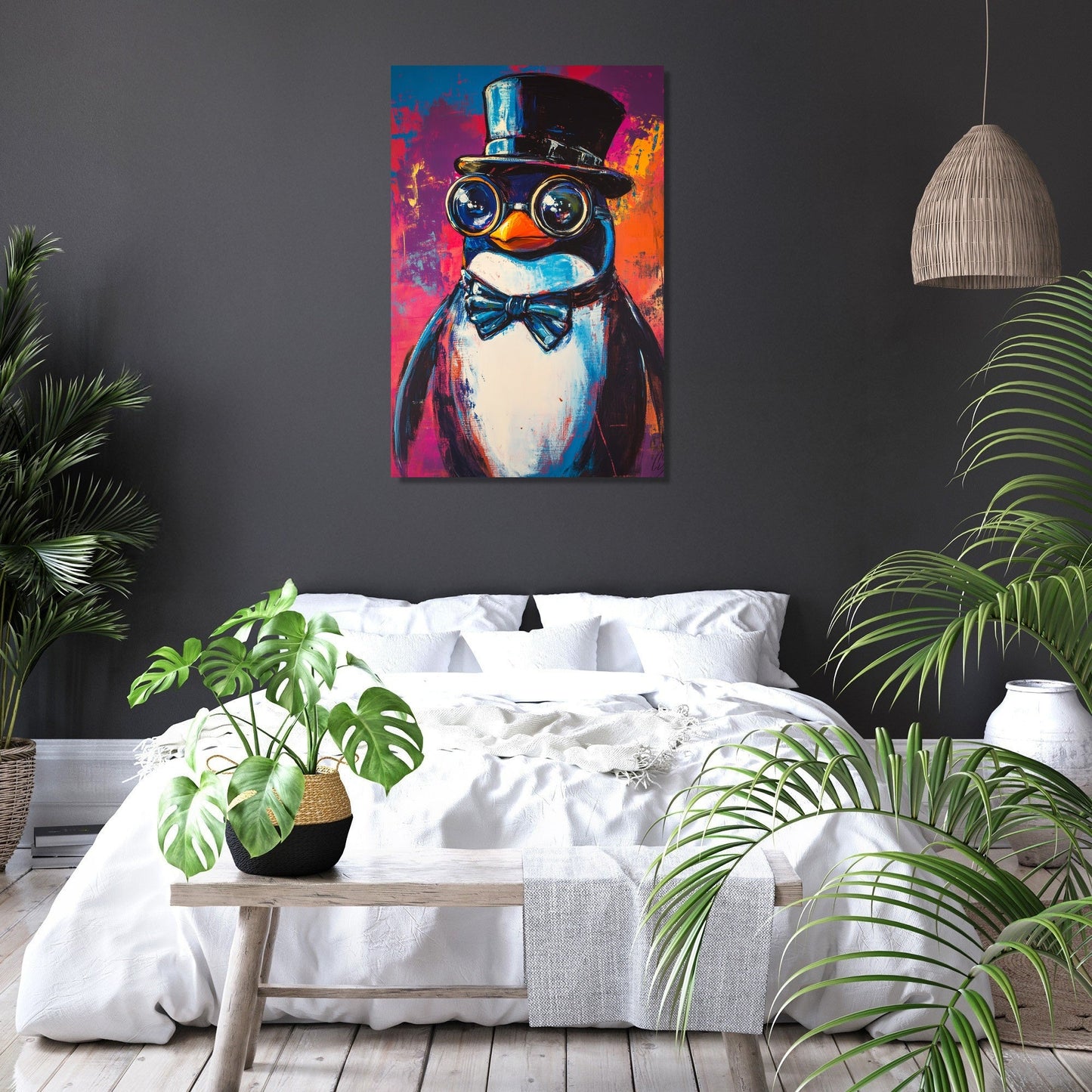 Millionaire Penguin Vision Canvas