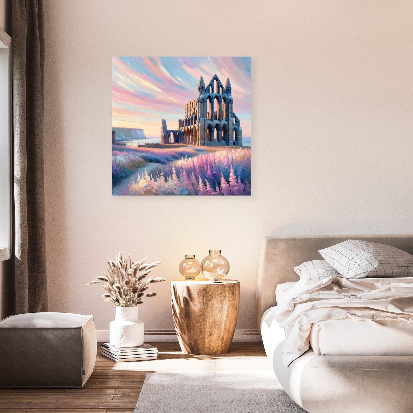Whitby Abbey Sunrise Canvas