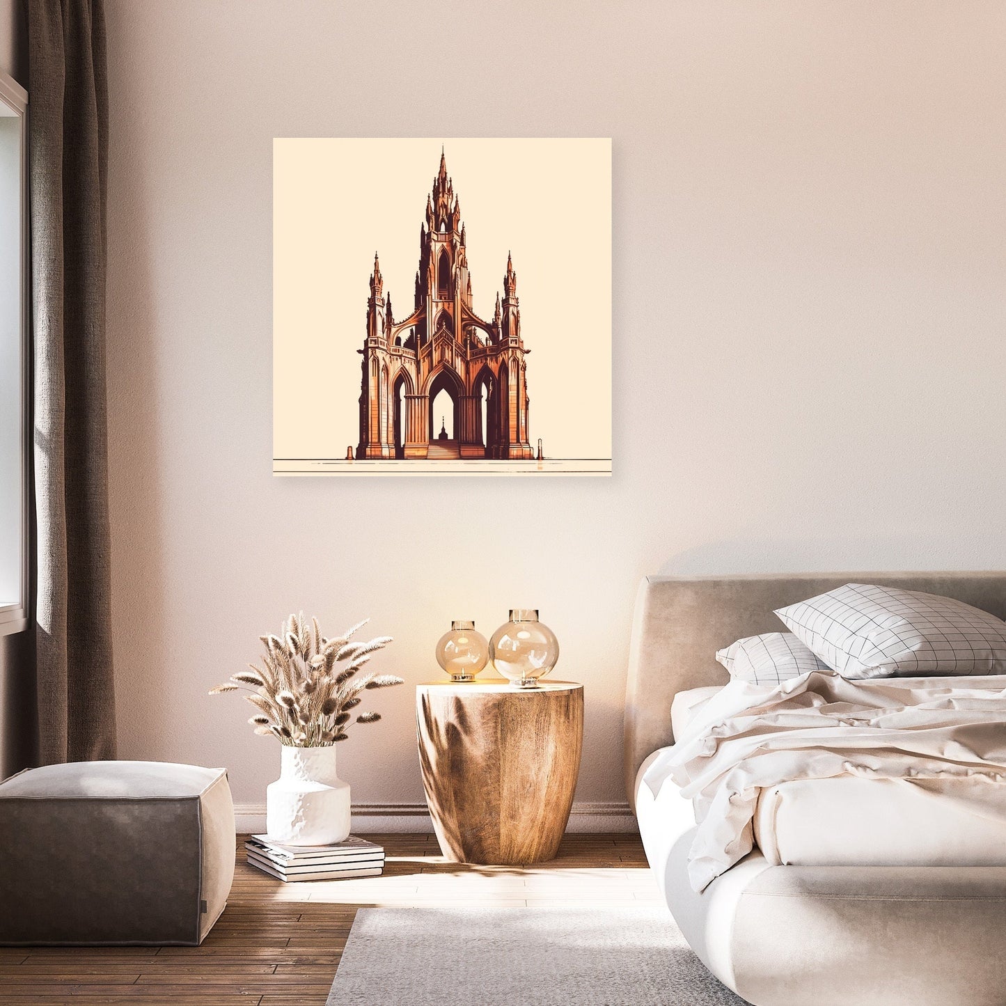 Edinburgh's Scott Monument Glow Canvas