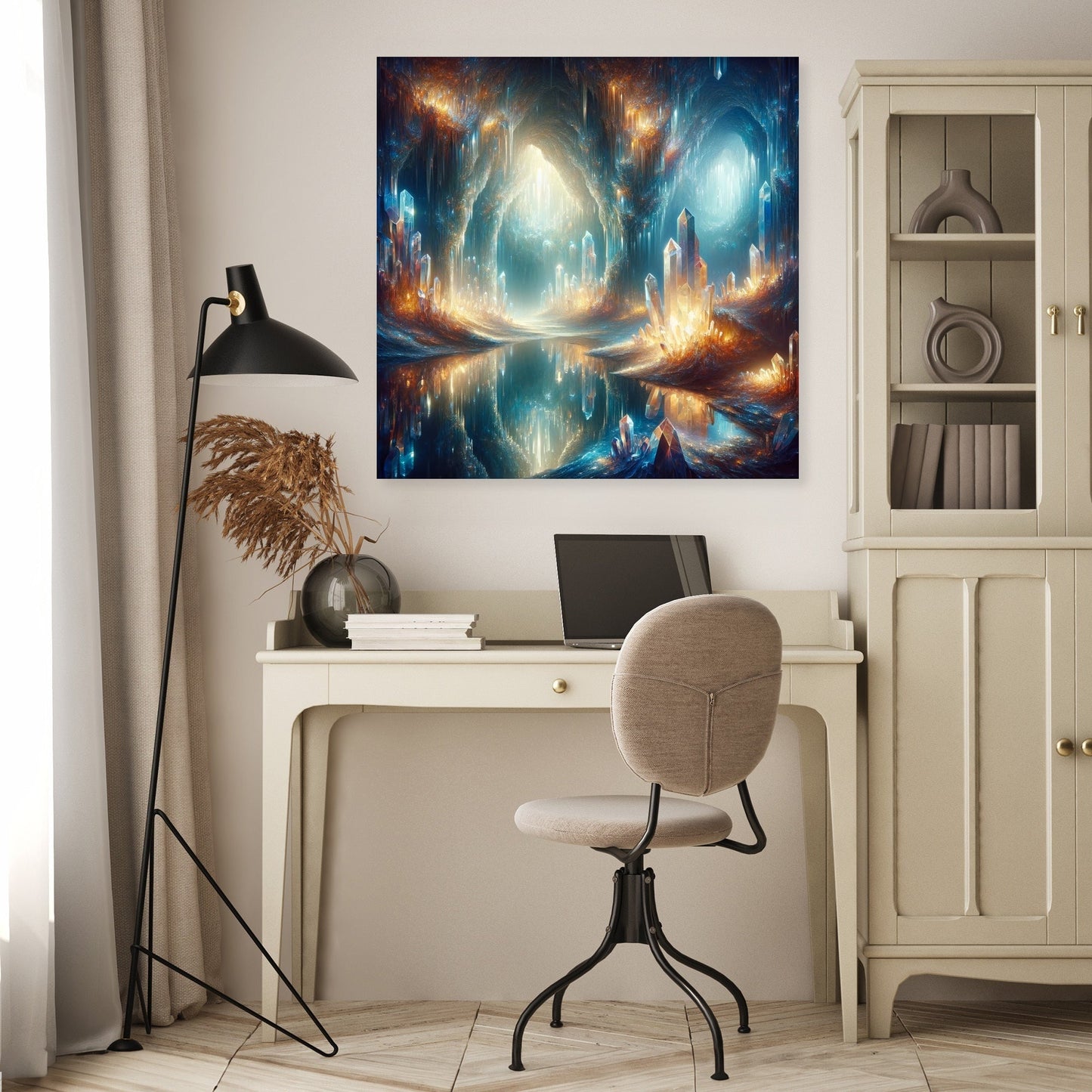 Mystical Crystal Grotto Canvas