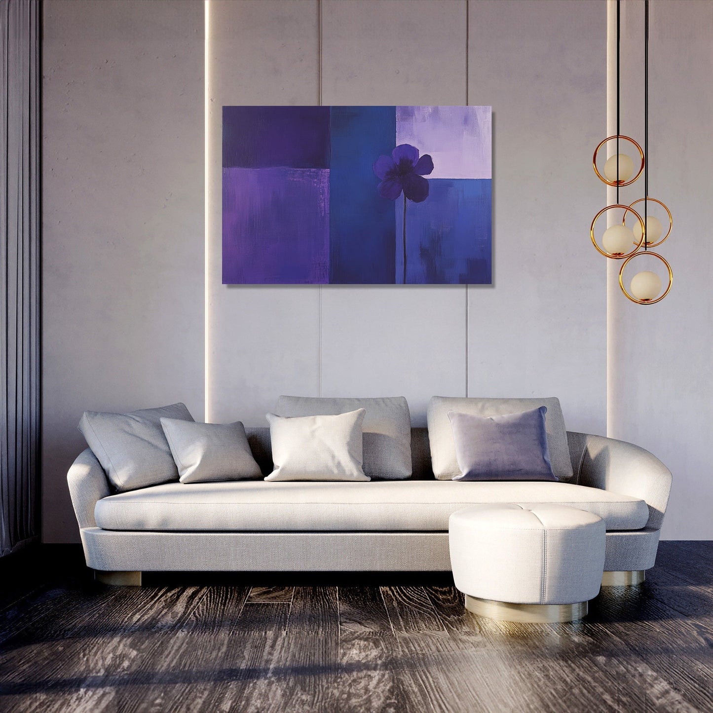 Melancholic Violet Canvas