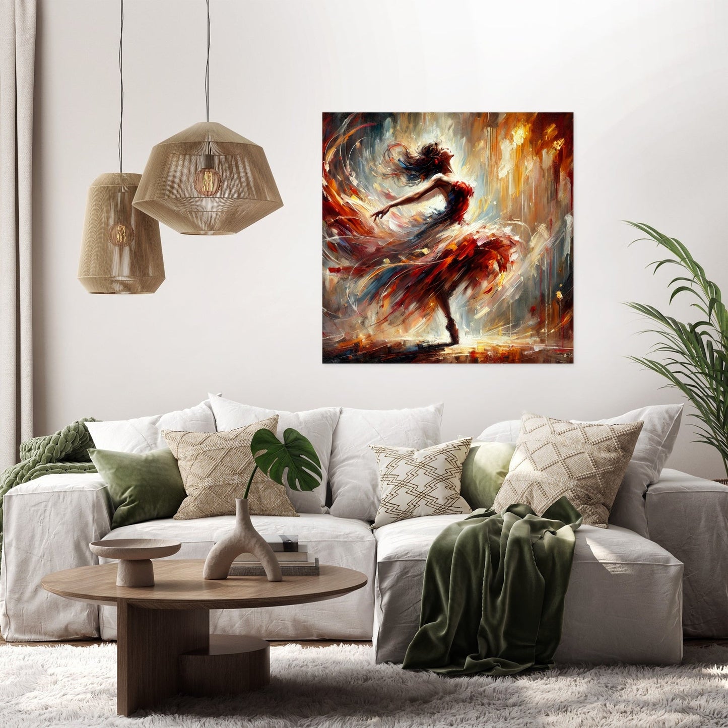Dance of Flames Canvas