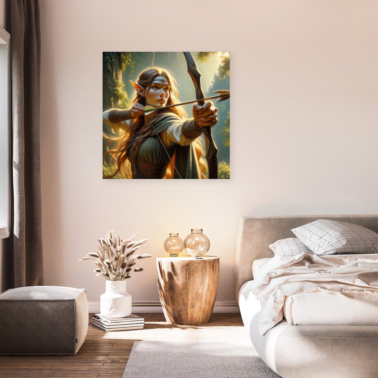 Sunlit Archer Elf Canvas