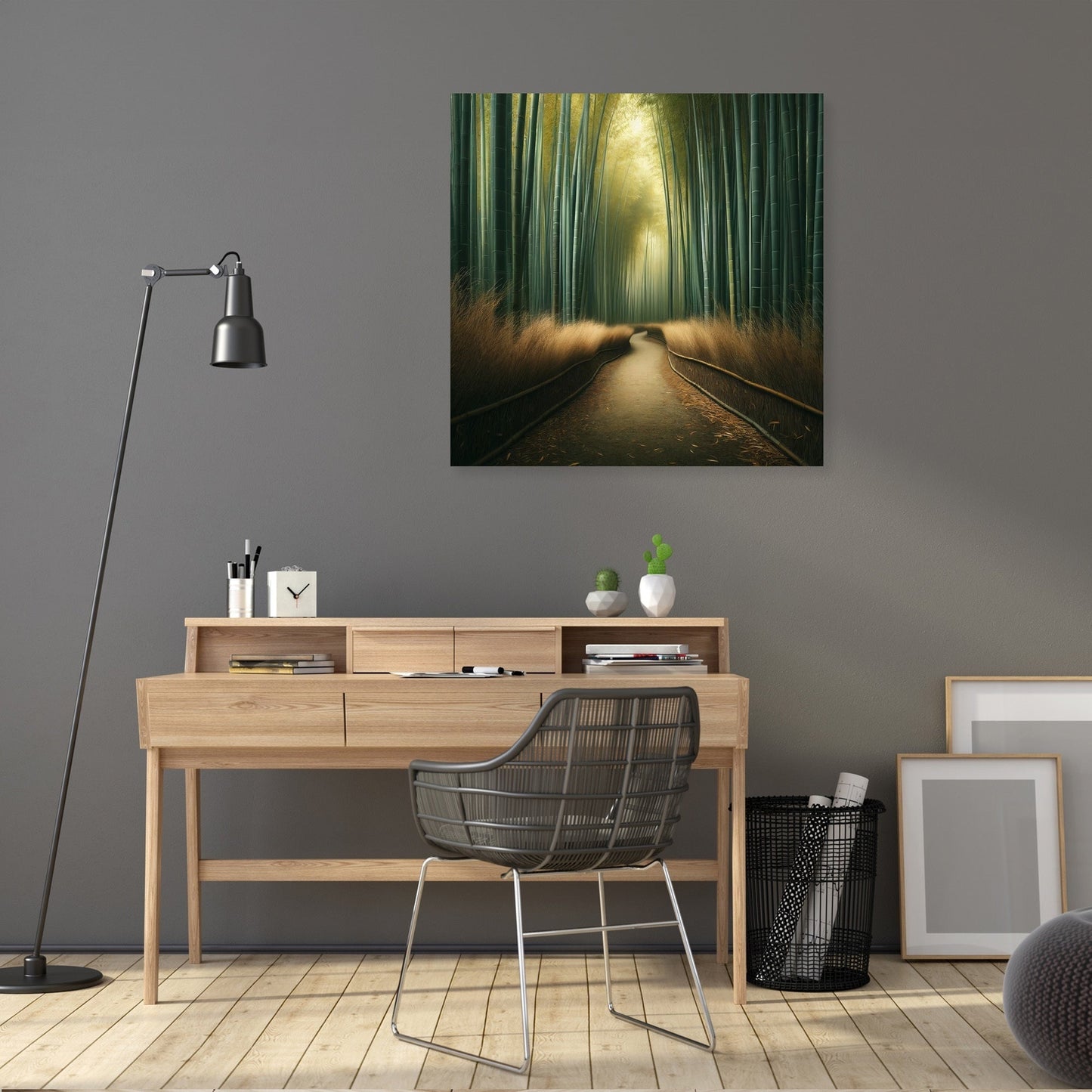 Serene Bamboo Grove Canvas