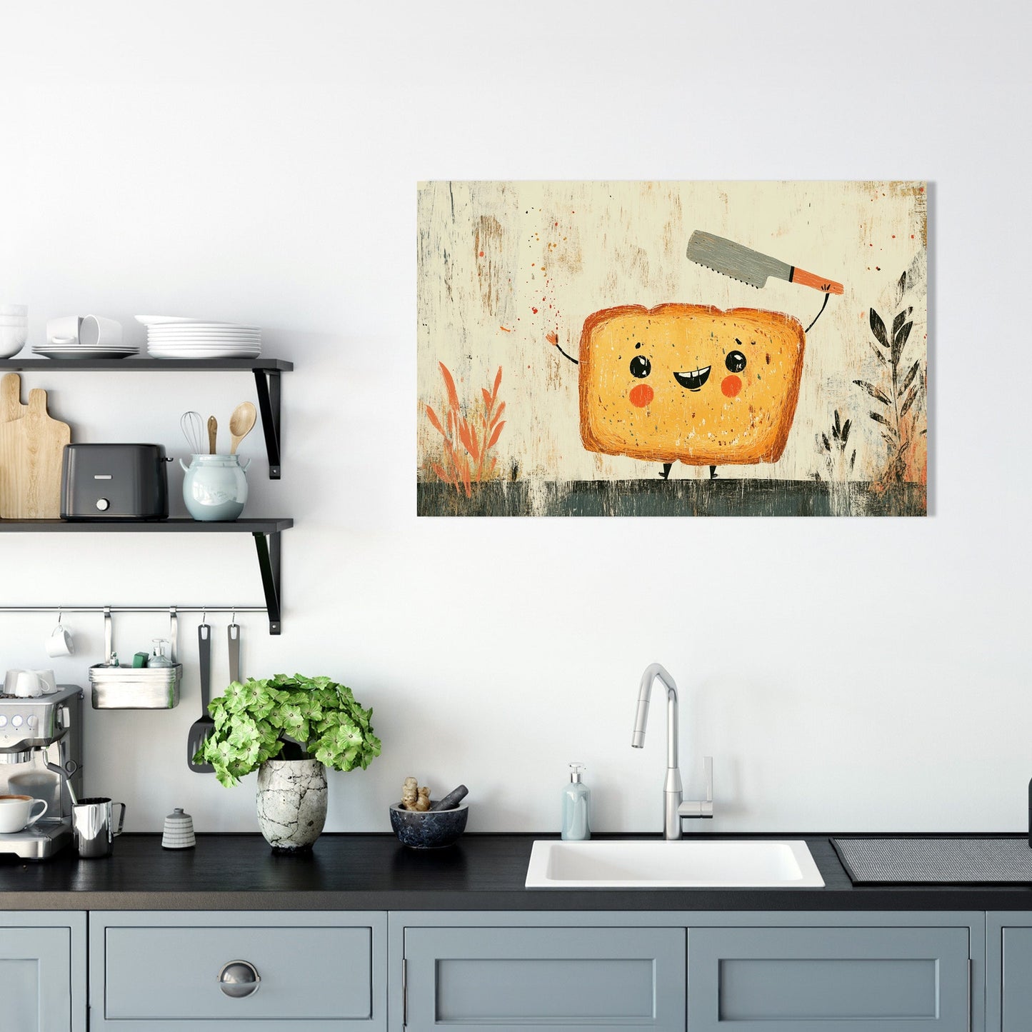 Smiling Bread Canvas