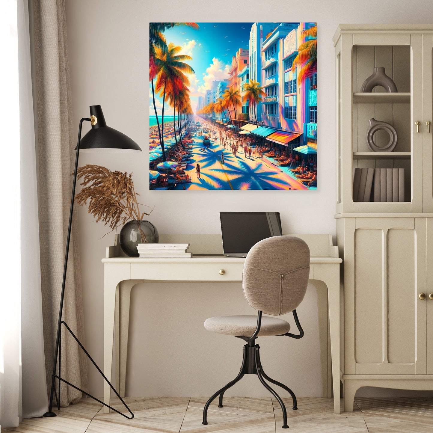 Vibrant Miami Summer Canvas