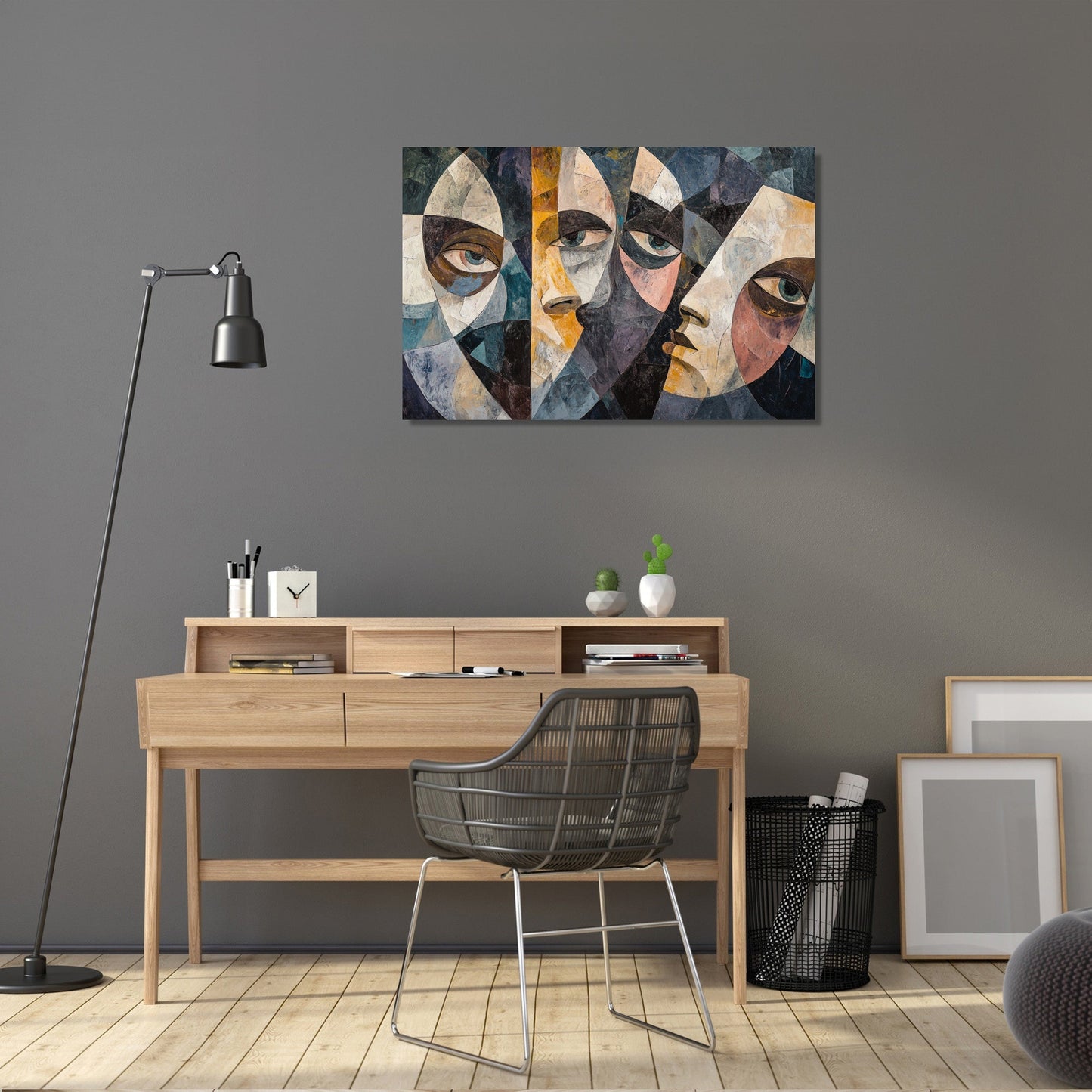 Geometric Chain Canvas