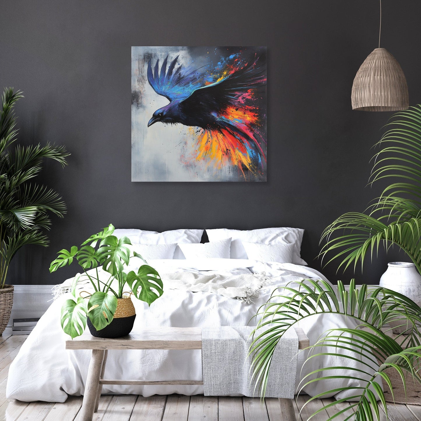 Majestic Raven Dance Canvas