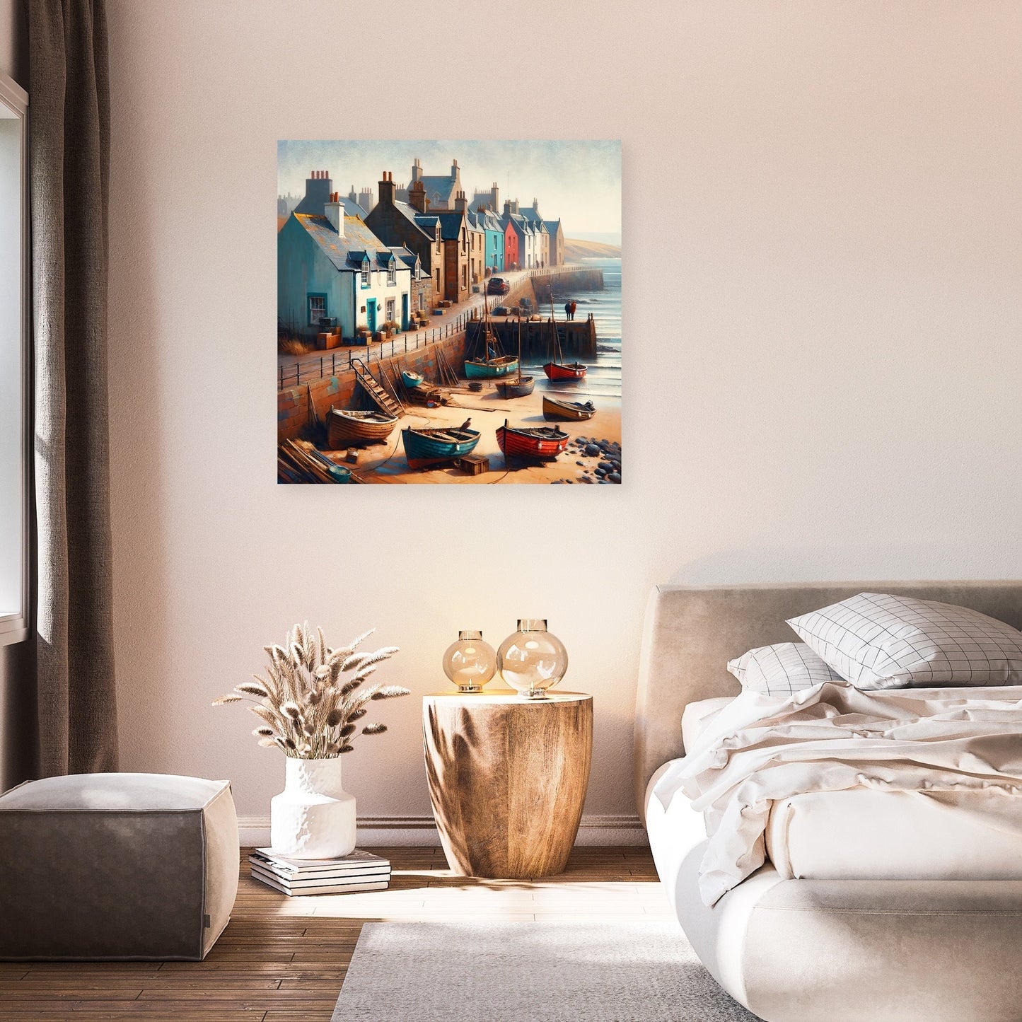 Aberdeen Footdee Haven Canvas