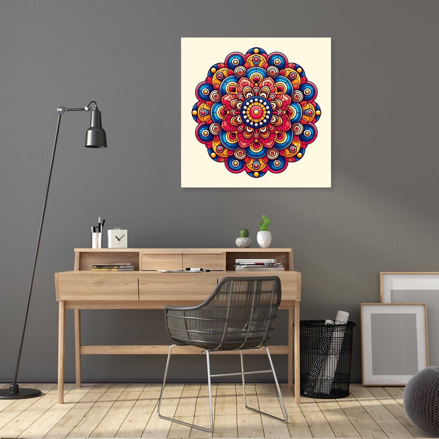 Vivid Symmetry Canvas