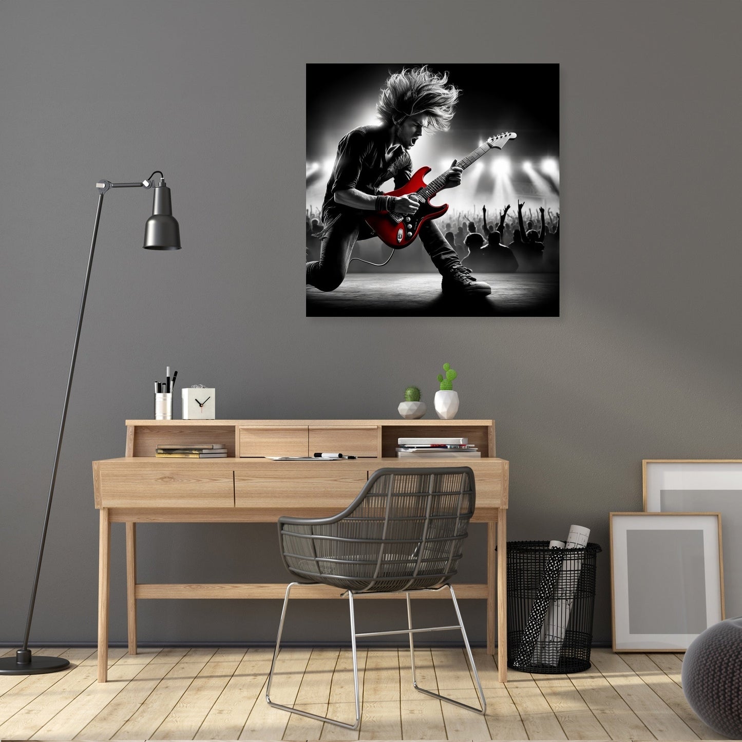 Crimson Riff Canvas