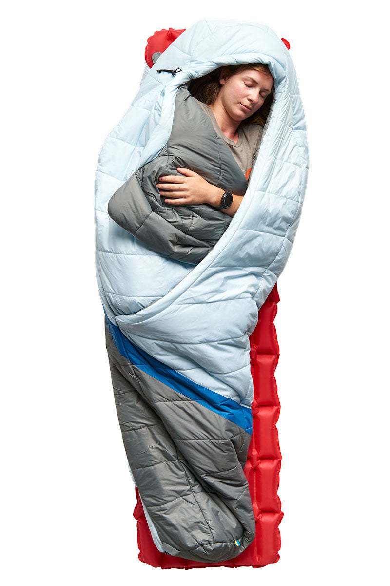 Sierra Designs Women's Night Cap 20°F (-7°C) Synthetic Sleeping Bag - Regular - Ice Blue